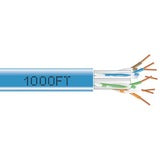 CAT6A SOLID RISER 1000 BLUE