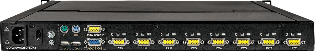 1U 8 Port KVM