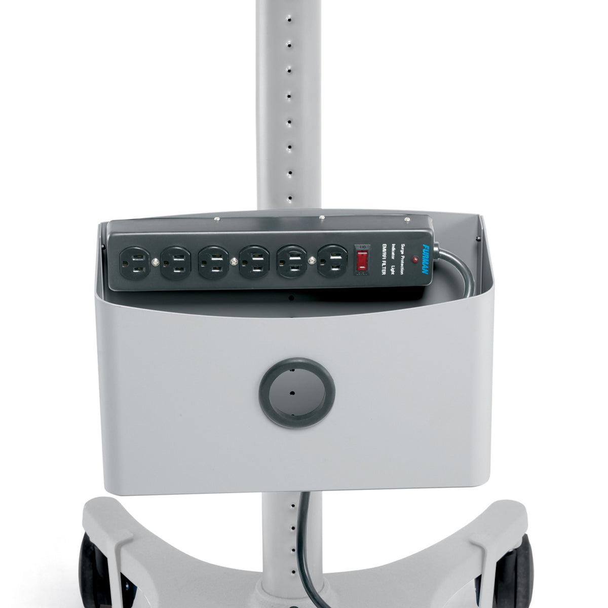 Ergotron Zido Cable Bin.Organize cables in this sturdy metal bin.Holds multiple