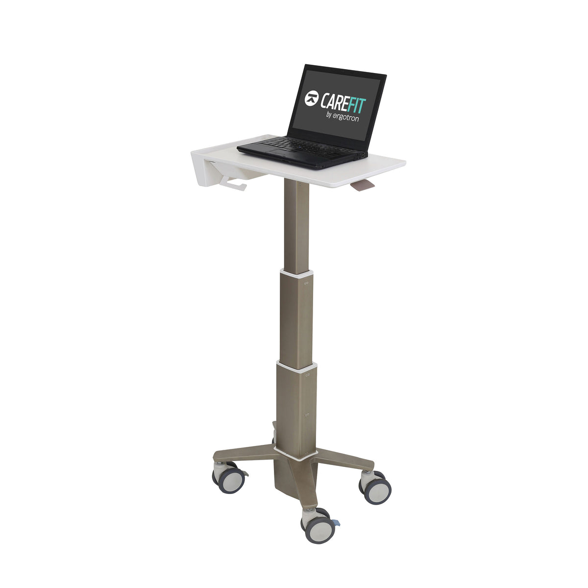 Ergotron C50-1100-0 CareFit Slim Medical Laptop Cart, non-powered - White, Warm