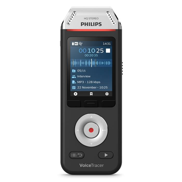 Perfect companion for recording interviews, conversations and small meetings