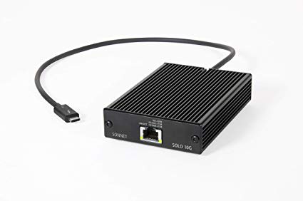 Solo 10G Thunderbolt 3 to 10GBASE-T Ethernet Adapter
