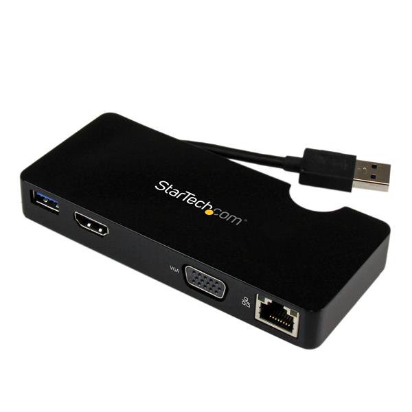 Create a mobile workstation using your laptop USB 3.0 port -Travel Docking Stati