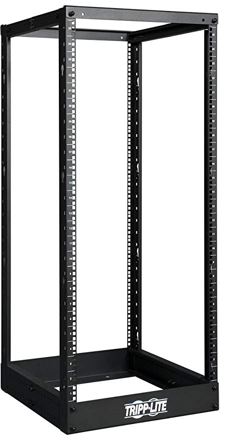 25U SmartRack 4-Post Open Frame Rack - Organize and Secure Network Rack Equipmen