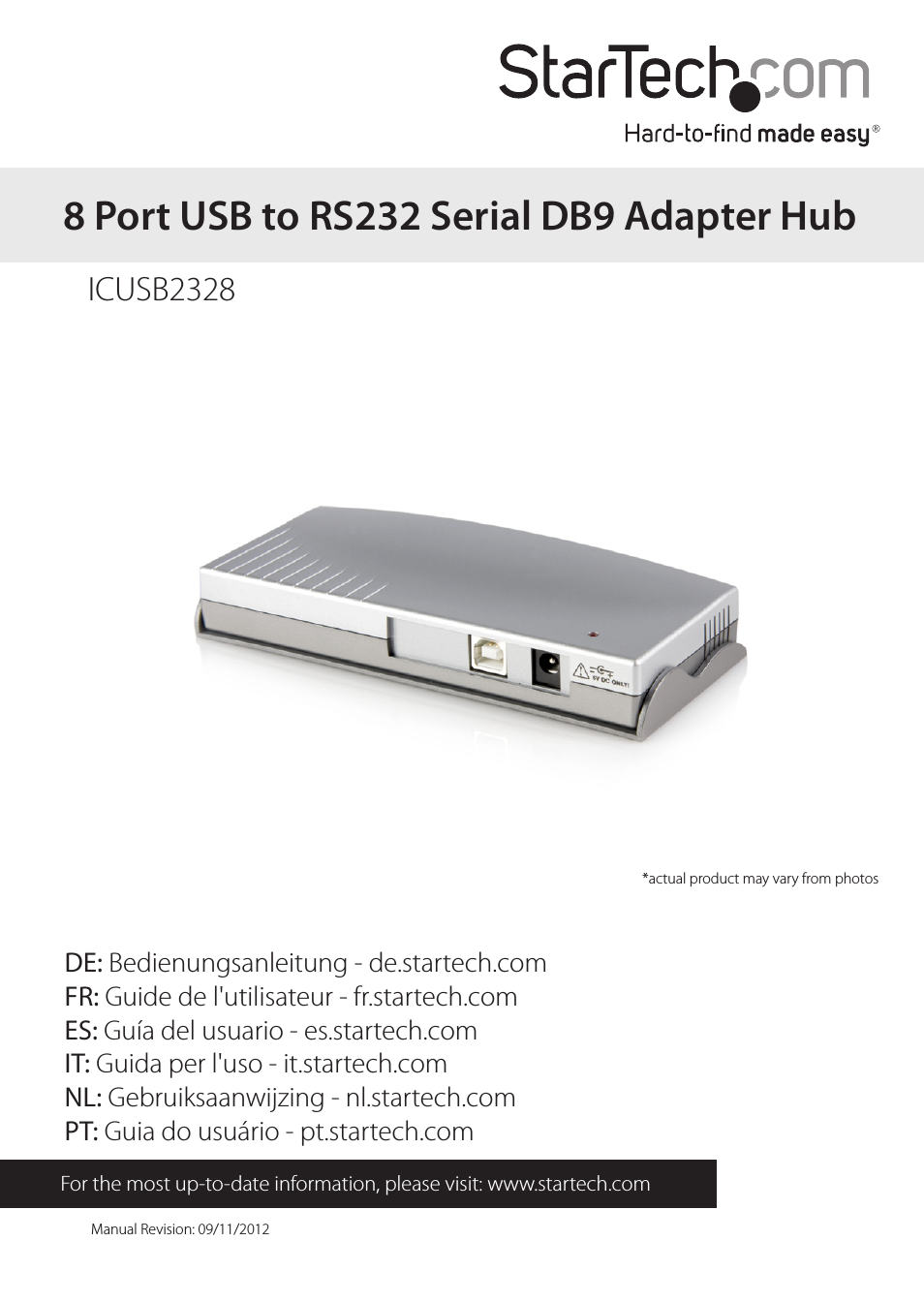 Add eight RS232 serial ports to any notebook or desktop computer using a single