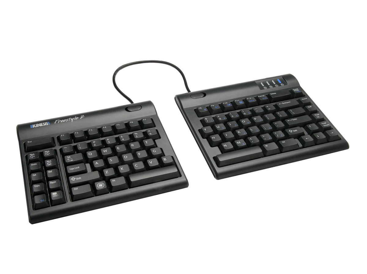Kinesis Freestyle2 Split Adjustable Separated Keyboard for PC V3 Bundle - US Eng