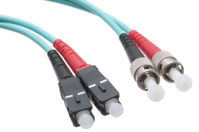 Axiom SC/ST 10G Multimode Duplex OM3 50/125 Fiber Optic Cable 30m