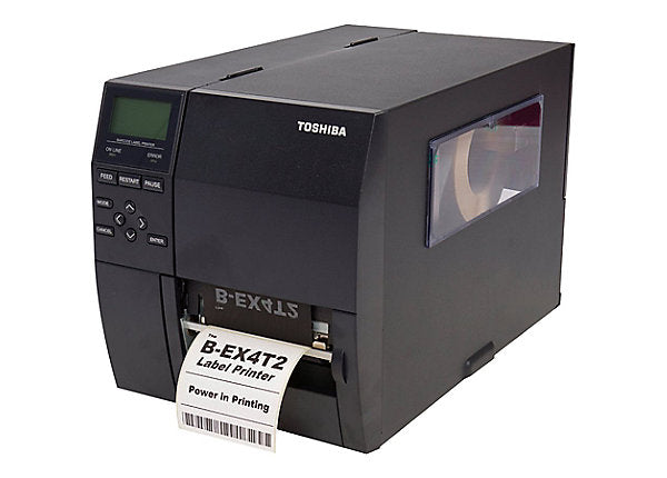 TOSHIBA, B-EX4T 4IN PRINTER DT/TT 203DPI FLATHEAD 12IPS LAN USB, POWER CORD INCLUDED