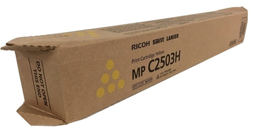 RICOH YELLOW TONER CARTRIDGE FOR USE IN MPC2003 MPC2503 ESTIMATED YIELD 9,500 PA