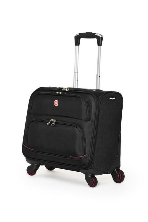 SWISSGEAR 4-Wheel Carry-On business case features a spacious main compartment wi