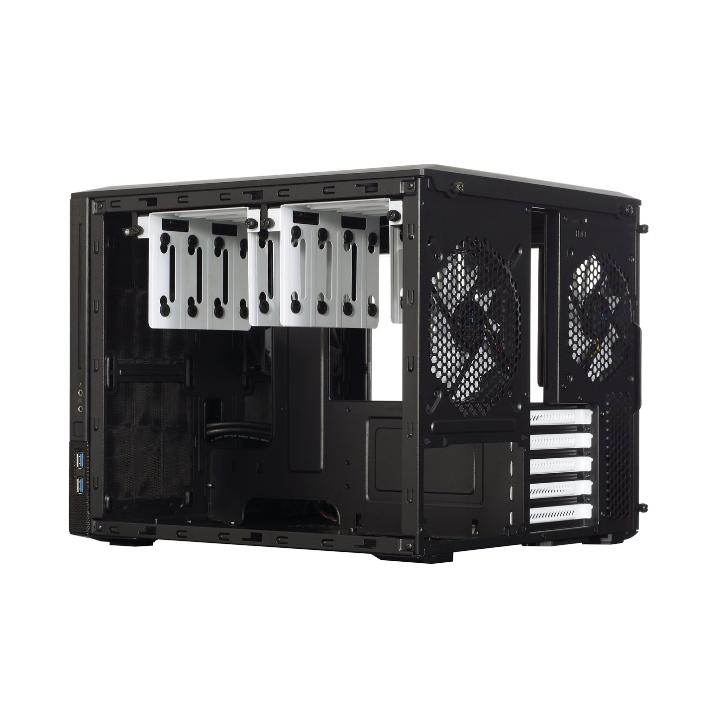 Fractal Design Case FD-CA-NODE-804-BL-W Node804 microATX chassis 5expansion slot Retail