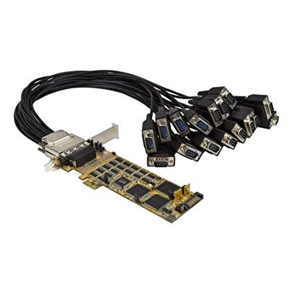 Add 16 RS232 serial ports (DB9) to your low or full-profile computer, through a