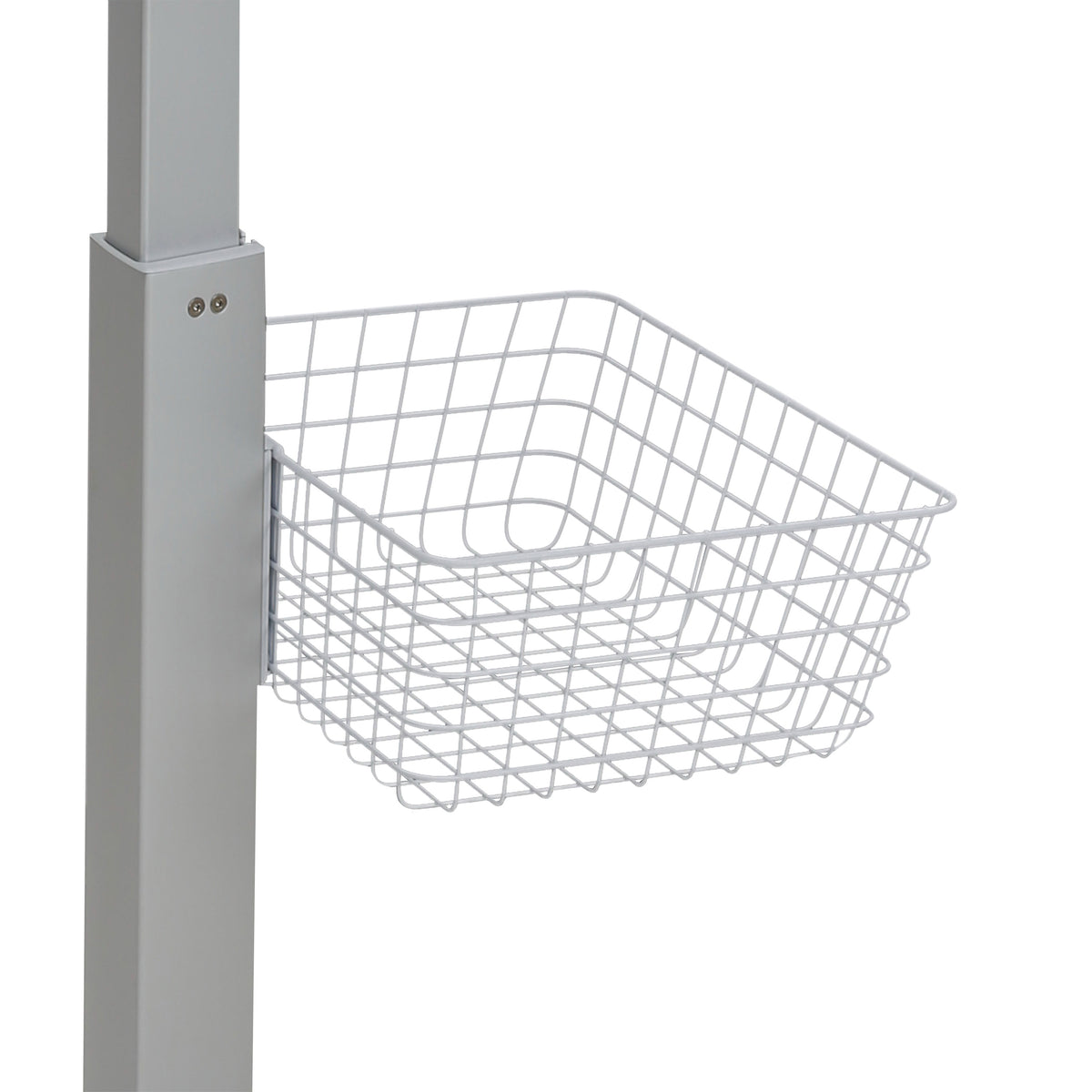 Large wire basket, T-slot mount
