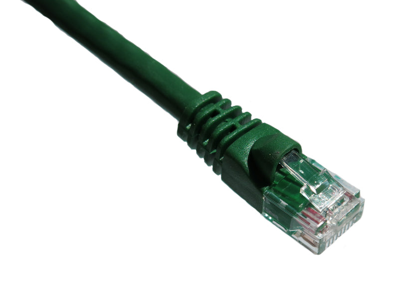 Axiom 100FT CAT6A 650mhz Patch Cable Molded Boot (Green)
