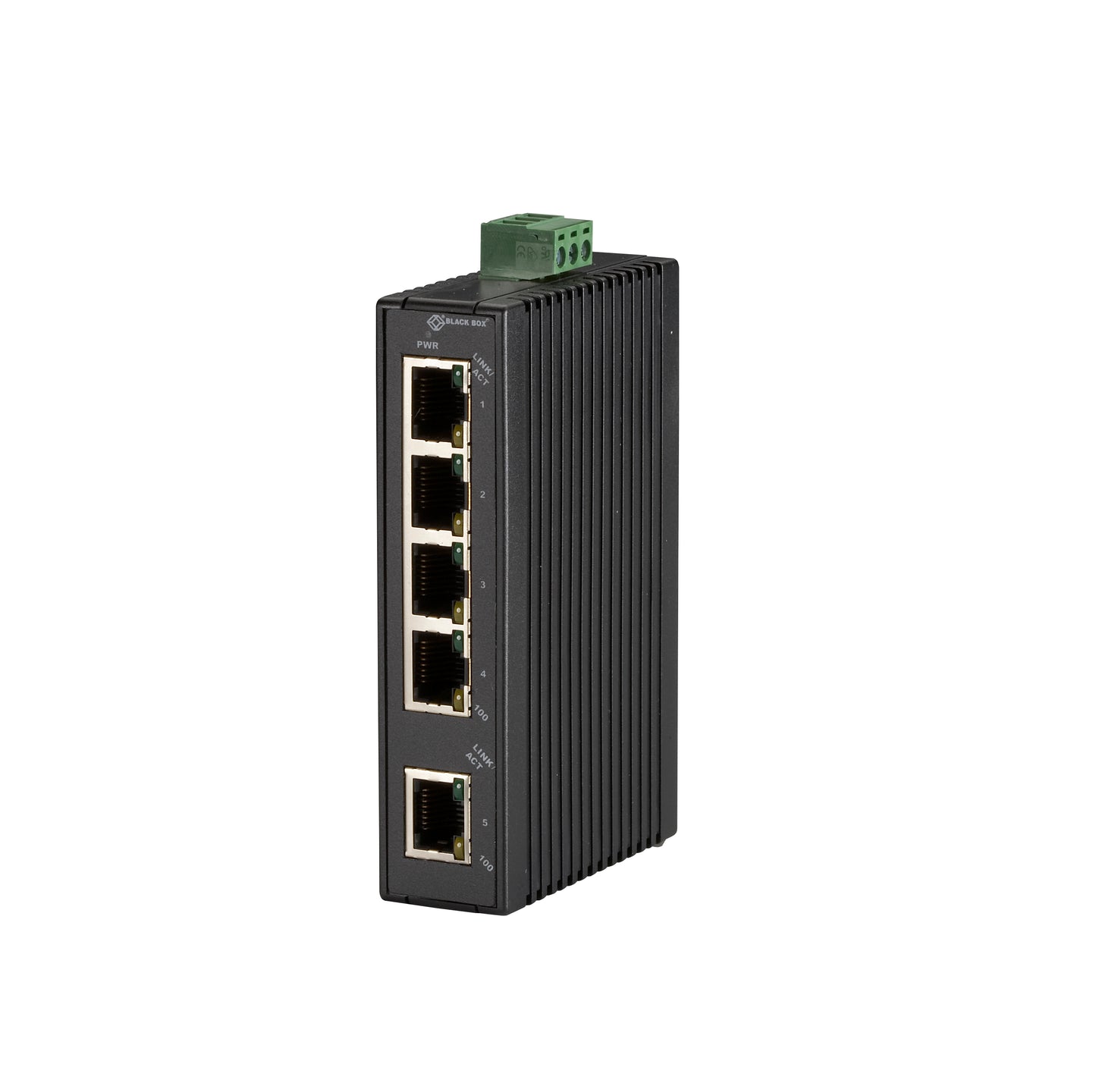 Hardened Mini Industrial Switch, (5) 10-/100-Mbps Copper