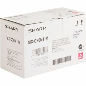 SHARP MX-C30NTM MAGENTA TONER CARTRIDGE FOR USE IN MXC250 MXC300P MXC300W MXC301