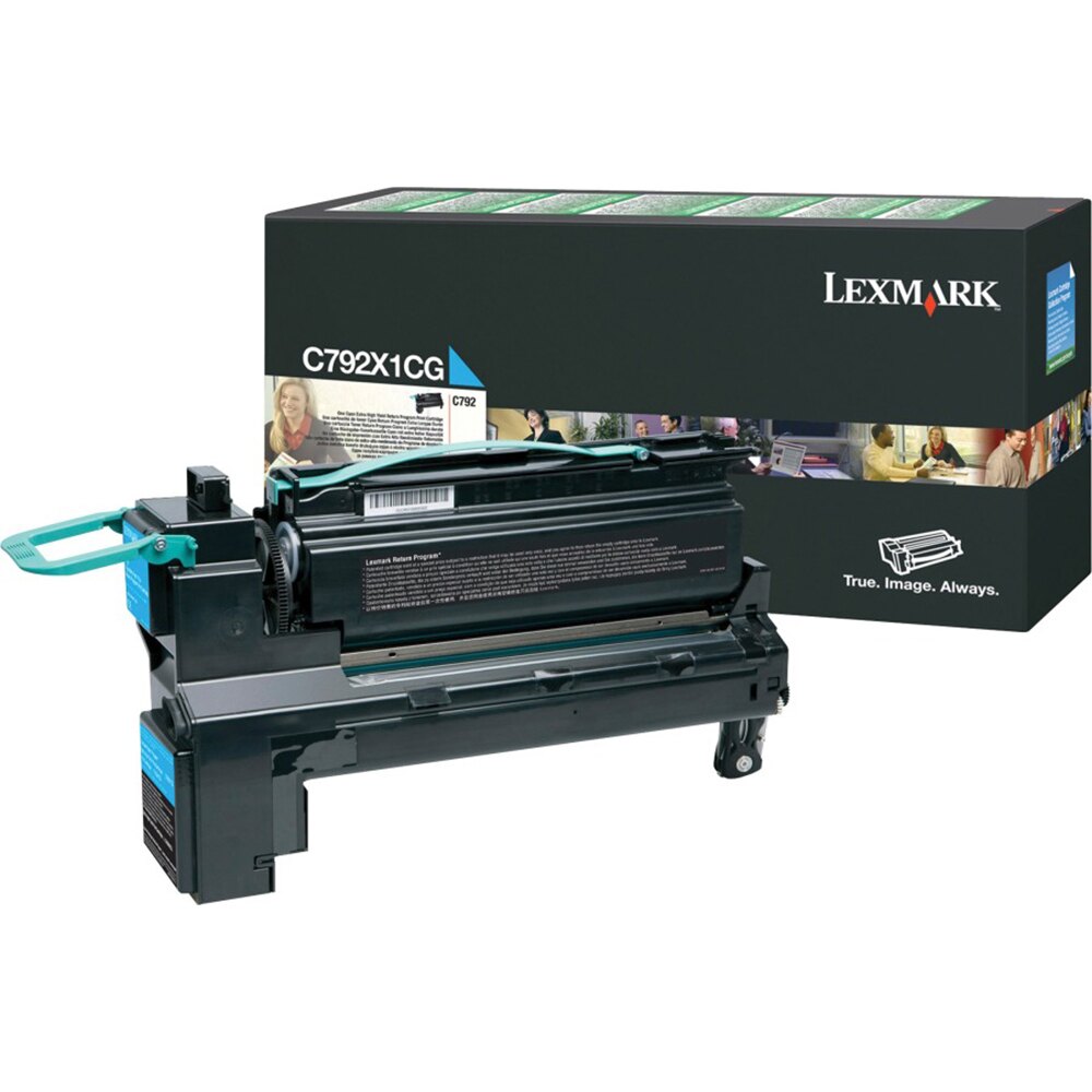 Lexmark C792X1CG Cyan Return Program Print Cartridge For use in C/X792 Estimated