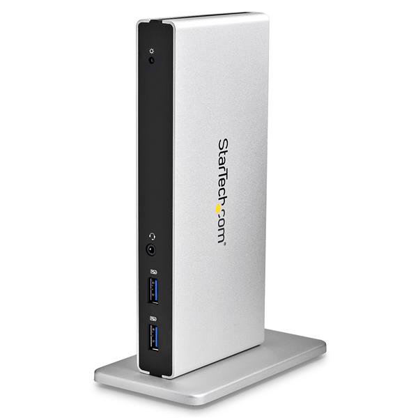 Dual-monitor USB 3.0 docking station - USB 3.0 dock includes DVI to VGA & DVI to
