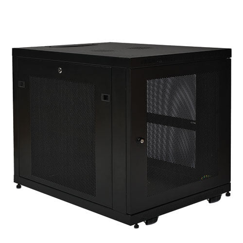 Rack Enclosure Cabinet - Black - Simple Installation;Convection Cooling;Secure E