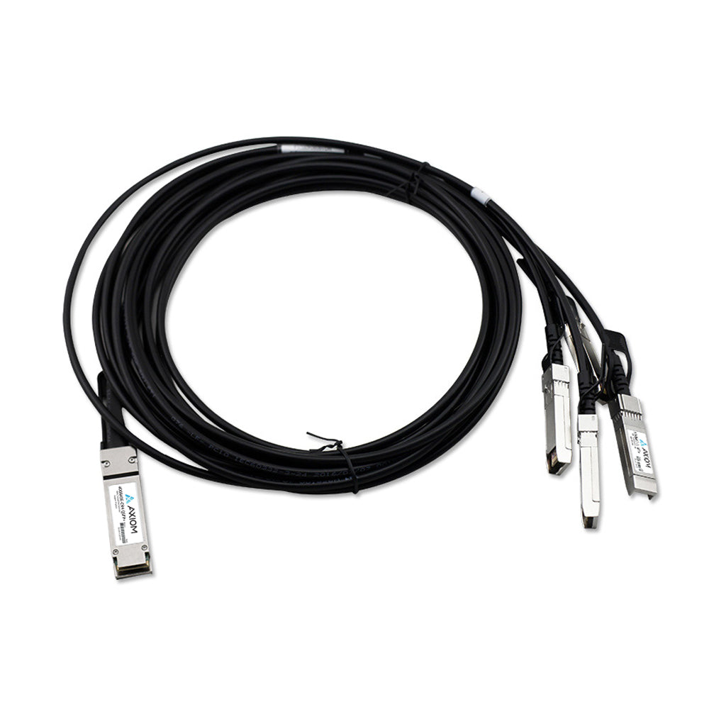 AXIOM 40GBASE-CR4 QSFP+ TO 4 10GBASE-CU SFP+ ACTIVE DAC BROCADE COMPATIBLE 5M