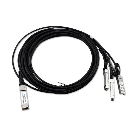 AXIOM 40GBASE-CR4 QSFP+ TO 4 10GBASE-CU SFP+ ACTIVE DAC BROCADE COMPATIBLE 5M