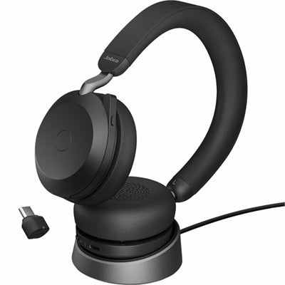 GN JABRA EVOLVE2 75 USB-C, UC STEREO, STAND, BLACK