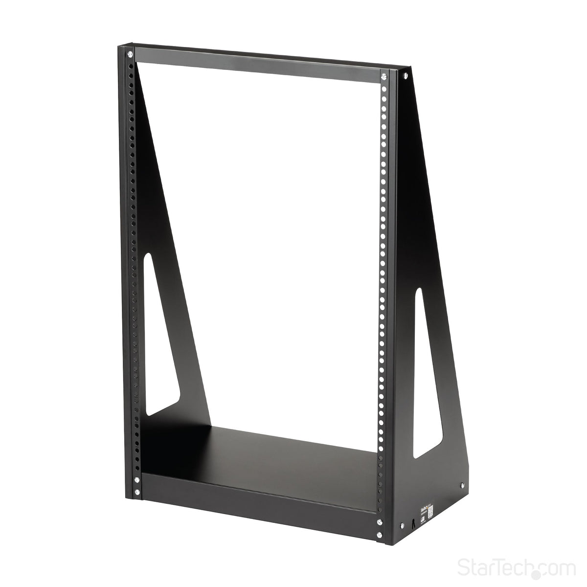 StarTech 2-Post 16U Heavy-Duty Desktop Server Rack, Small Open Frame 19in Computer Rack,