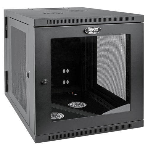 Tripp Lite series SmartRack 12U Server-Depth Wall-Mount Small Rack Enclosure, Cl