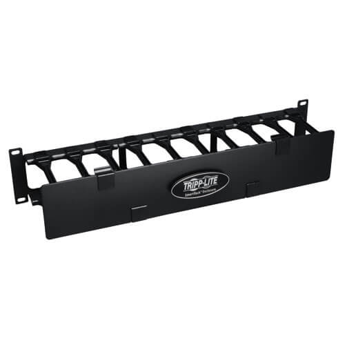 SmartRack 2U High Capacity Horizontal Cable Manager - Finger duct with dual-hing