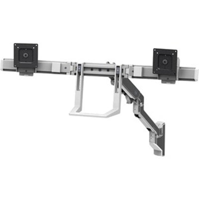 ERGOTRON HX Wall Dual Monitor Arm (polished aluminum)