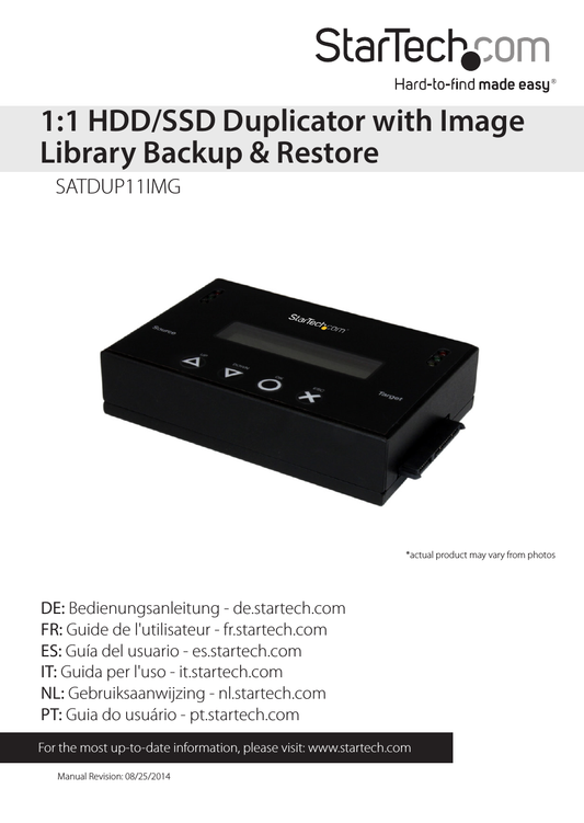 Standalone 2.5/3.5in SATA Hard Drive Duplicator with Disk Image Library Manager