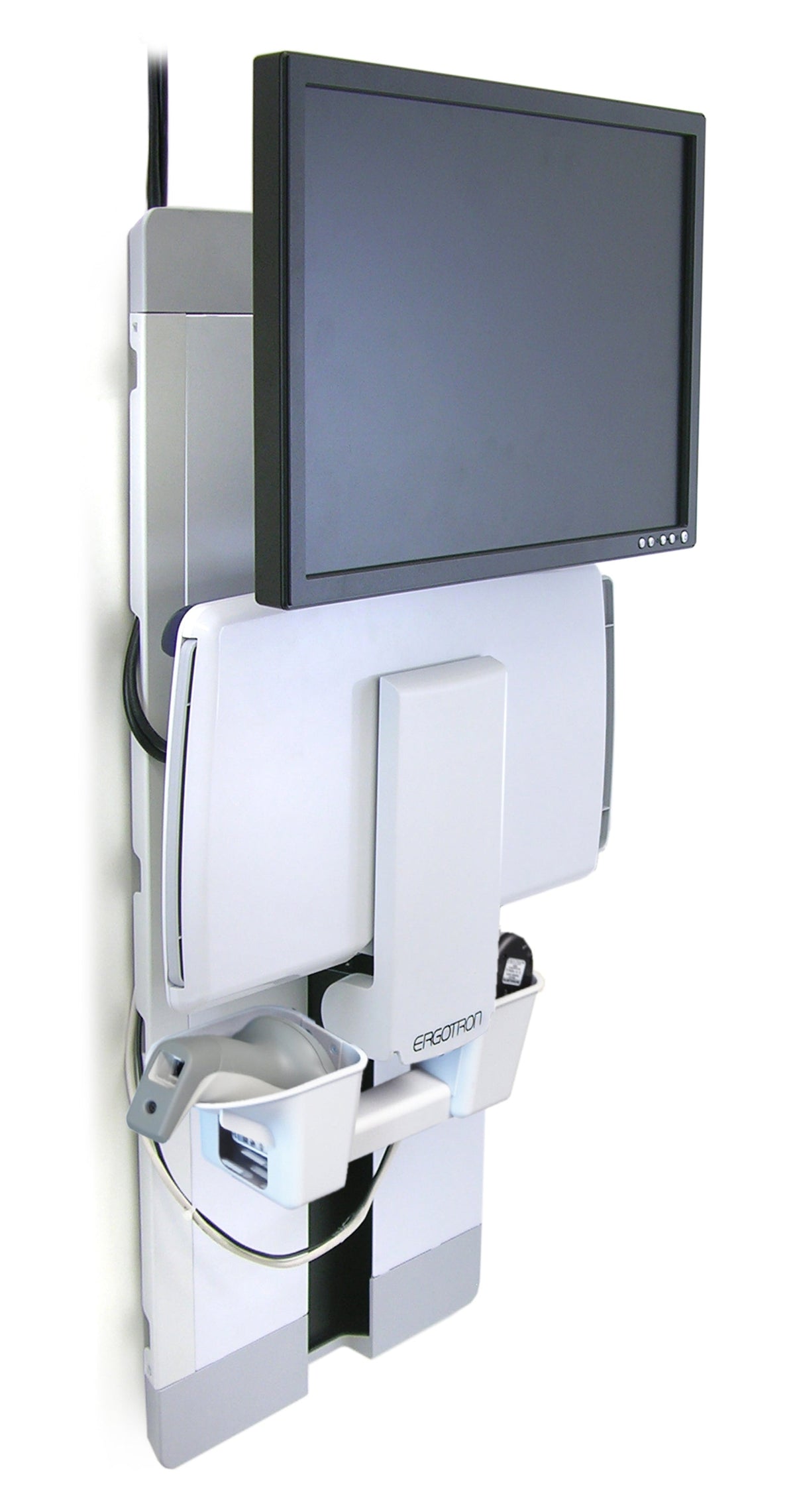 ERGOTRON STYLEVIEW VERTICAL LIFT, PATIENT ROOM (WHITE)