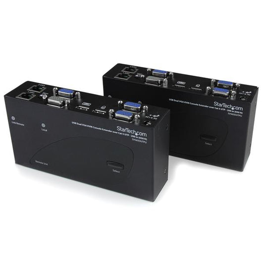 USB Dual VGA Over Cat5 Extndr