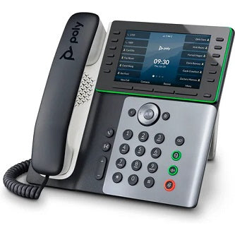 HP POLY EDGE E550 IP PHONE AND POE-ENABLED WITH POWER SUPPLY US