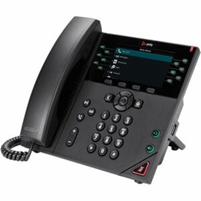 HP POLY VVX 450 12-LINE IP PHONE AND POE-ENABLED WITH POWER SUPPLY US
