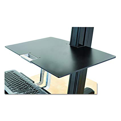 ERGOTRON Worksurface - Large seamless surface provides ample space for tablets, phones
