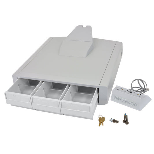 ERGOTRON Primary Triple Drawer - Grey/White - Contains all parts needed to create an auto