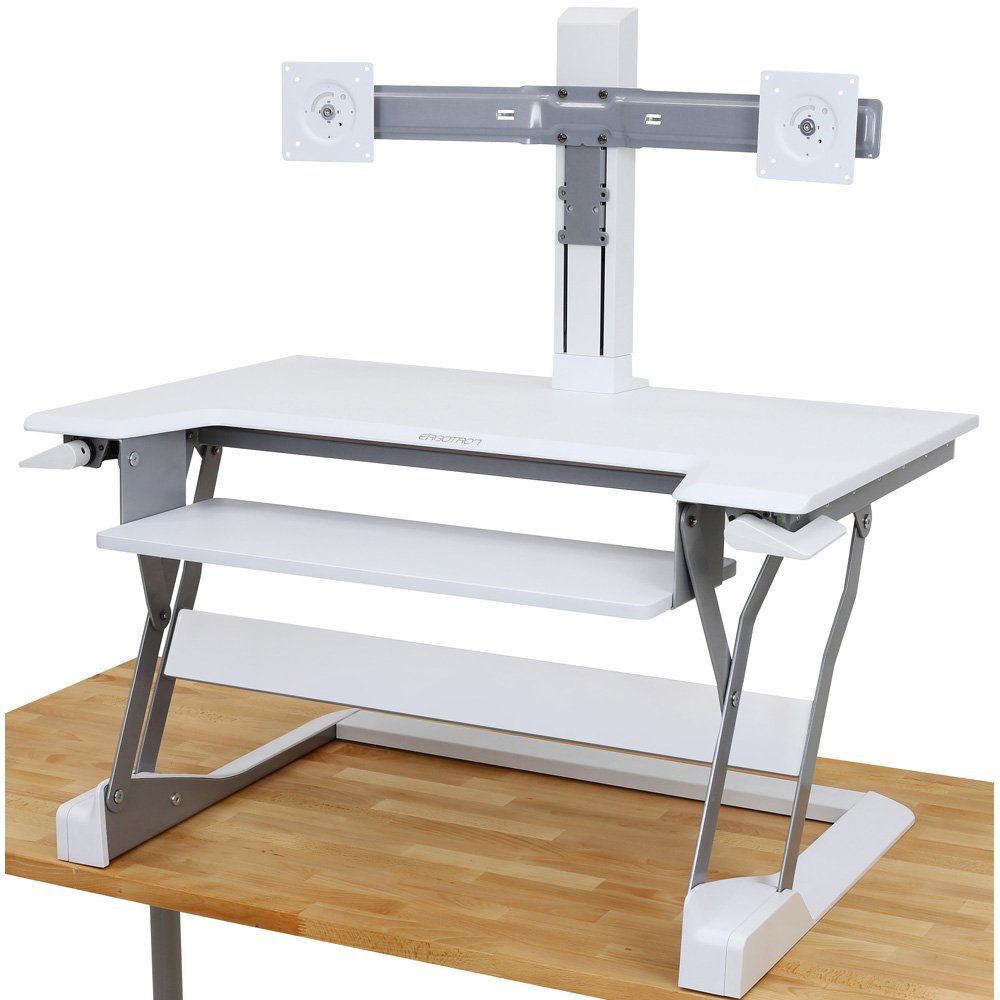 ERGOTRON WORKFIT DUAL MONITOR KIT, WHITE