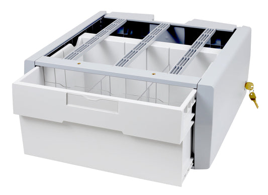ERGOTRON Supplemental Single Tall Drawer - Grey/White - Works in conjunction with auto-lo