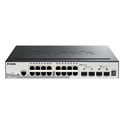 D-Link Network DGS-1510-20 SmartPro 16Port Switch w 2 SFP and 2 10GbE SFP+