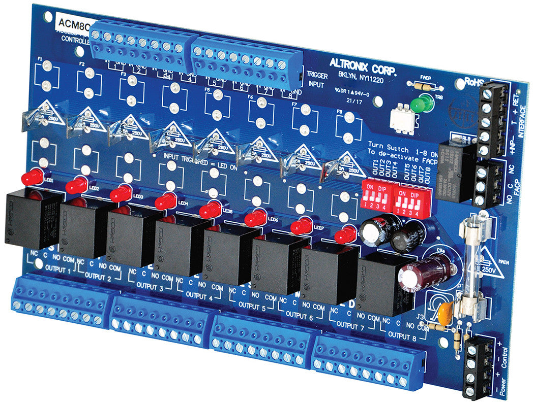 Altronix ACCESS POWER CONTROLLER, 8 PTCPROTECTED