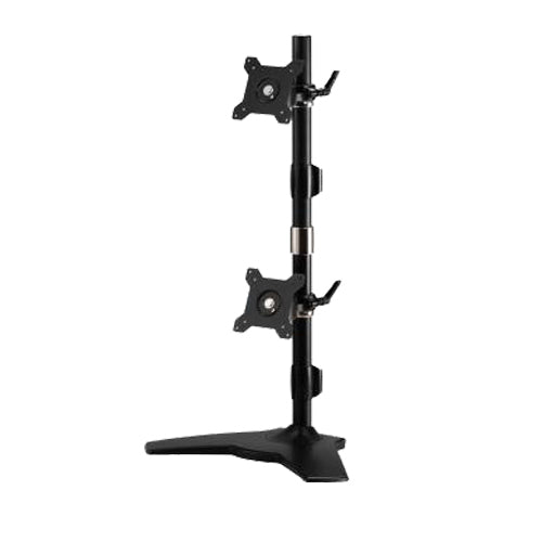 AMER Dual Monitor Vertical Stand Mount support 75mm or 100mm VESA maximum monitor sup