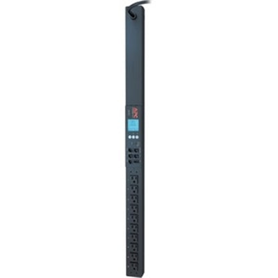 APC Rack PDU 2G, Metered, ZeroU, 20A, 100-120V, (11) 5-15