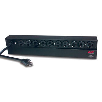 AMERICAN APC NetShelter Basic Rack PDU, 1U, 20A, 120V, 10 NEMA 5-20 outlets, 5-20P inlet
