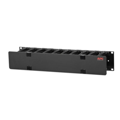 AMERICAN APC Horizontal Cable Manager, 2U x 4" Deep, Single-Sided with Cover
