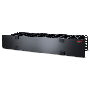 AMERICAN 2U Horizontal Cable Manager, 6 Fingers Top, Bottom Tie Down