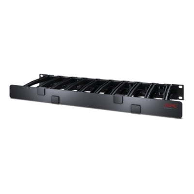 AMERICAN Horizontal Cable Manager, 1U x 6 Deep, Single-Sided with Cover