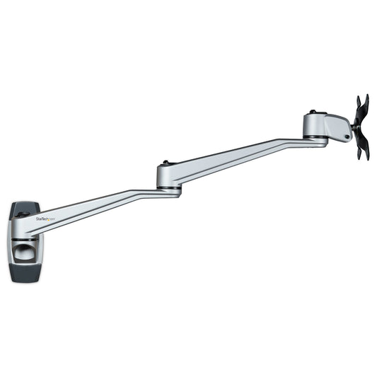 StarTech VESA 75x75/100x100mm articulating wall mount monitor arm for a single display up