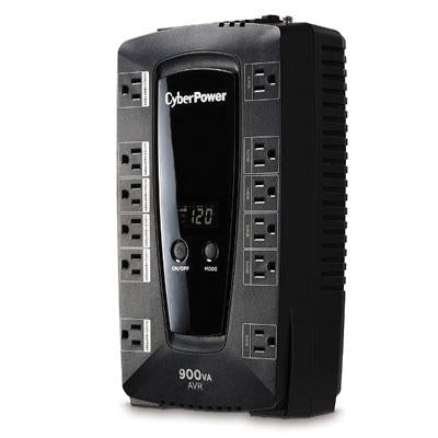 Cyberpower CYBER AVRG900LCD 900VA COMPACT 120V 5-15P LINE-INT 12OUT 5-15R 3YR WARR