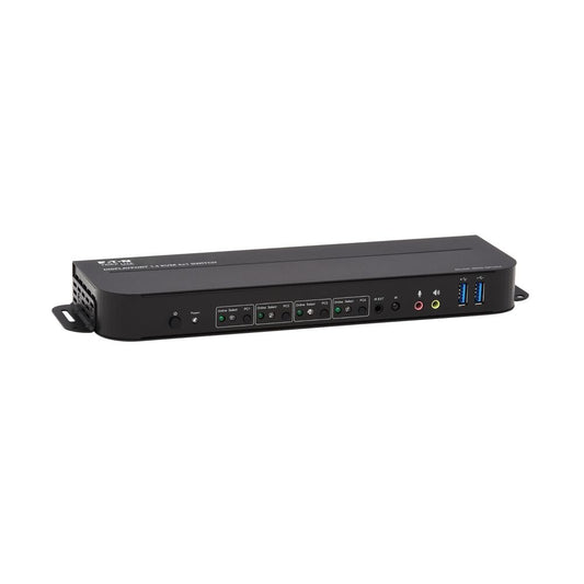 TRIPP 4-Port DisplayPort/USB KVM Switch 4K 60 Hz, HDR, HDCP 2.2, IR, DP 1.4, USB Shari